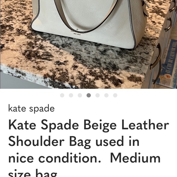 Kate Spade Cream Leather Shoulder Bag Still for Sale!! - Picture 7 of 7